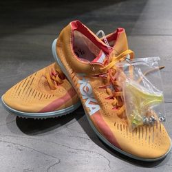 Hoka U Cielo X LD Spike Sneaker Shoes Unisex Orange (M9.5/W11;M14/W15;M12/W13.5)