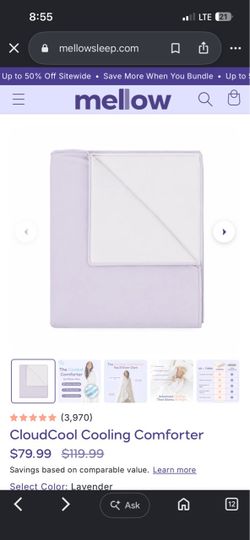Mellow twin cooling comforter