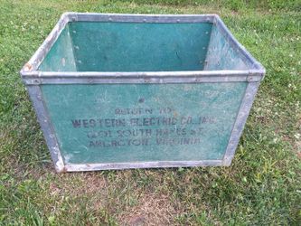 Western Electric Co Shipping Crate Arlington Va
