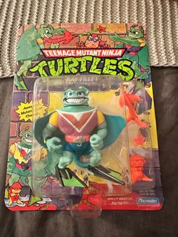 1990 Playmates Teenage Mutant Ninja Turtles Ray Fillet unpunched