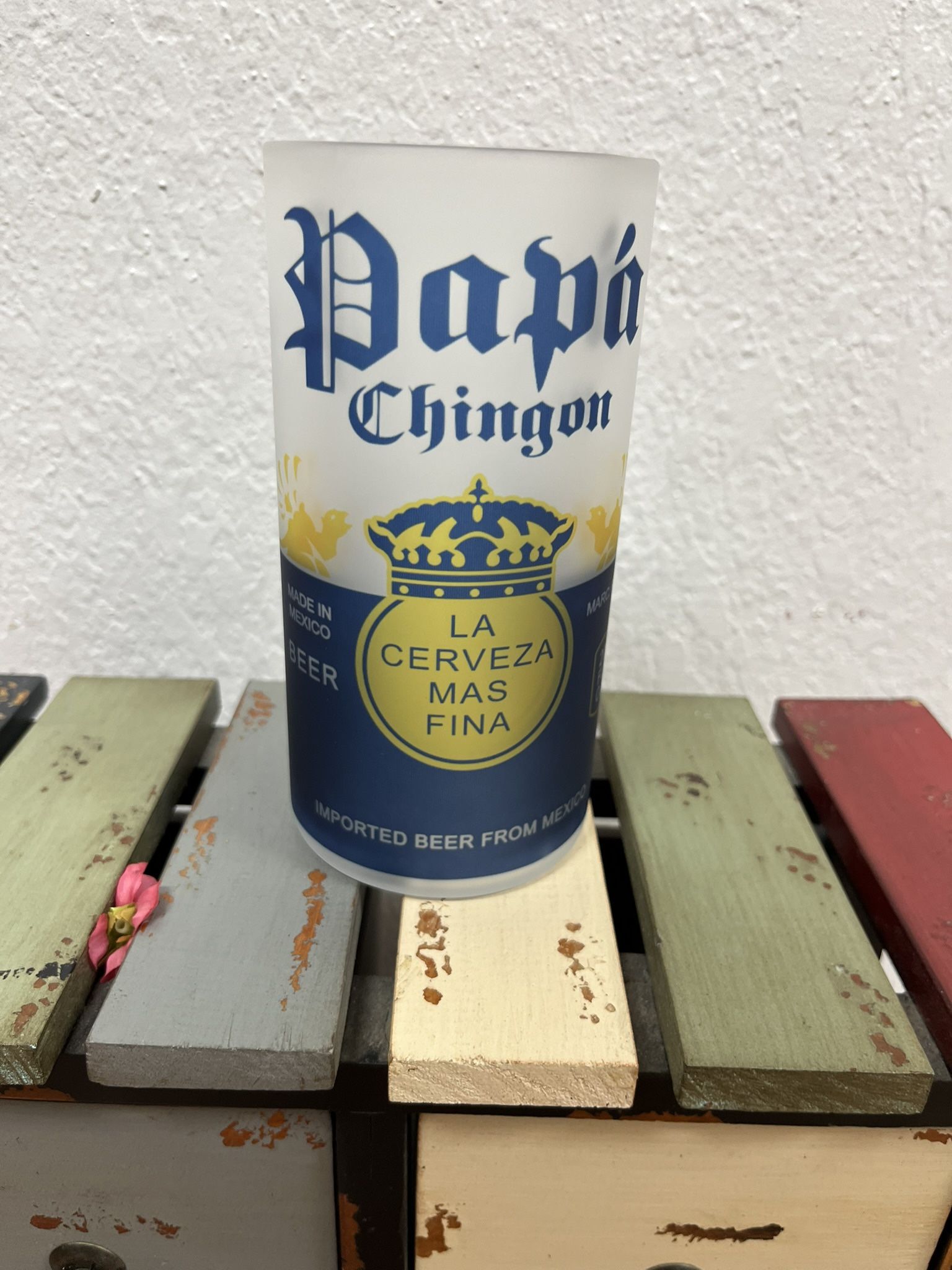 papa cuyado y esposo vasos
