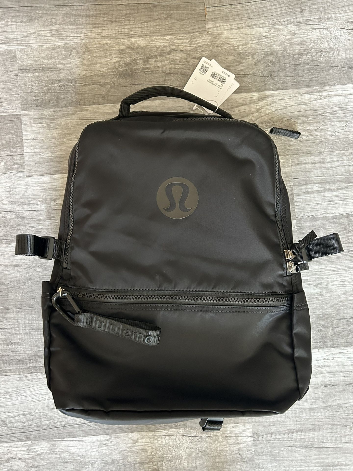 Lululemon Backpack New Crew Black New With Tags 22L