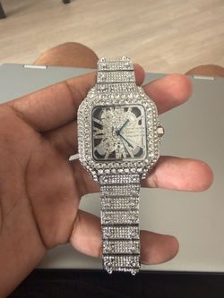 Carrier iced out watch