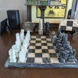 Chess Set Marble/Onyx 