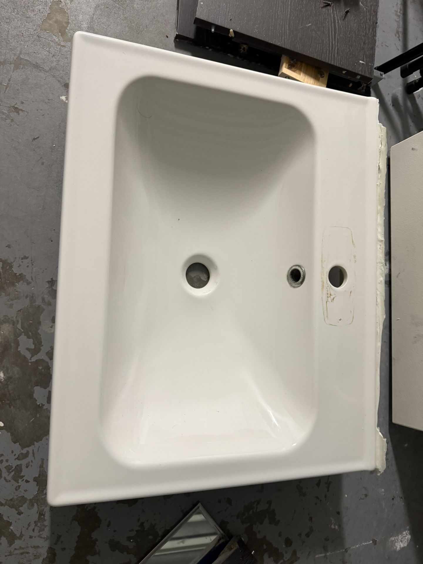 Bathroom Sink Vanity and Delta Faucet