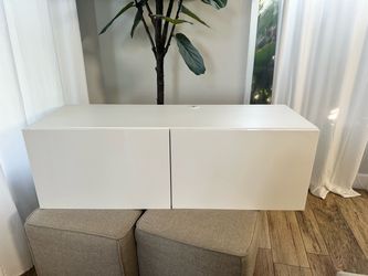 IKEA BESTÅ wall-mounted cabinet under TV in white - already assembled!