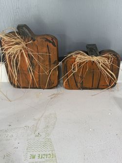 Pumpkins, Set Of 2