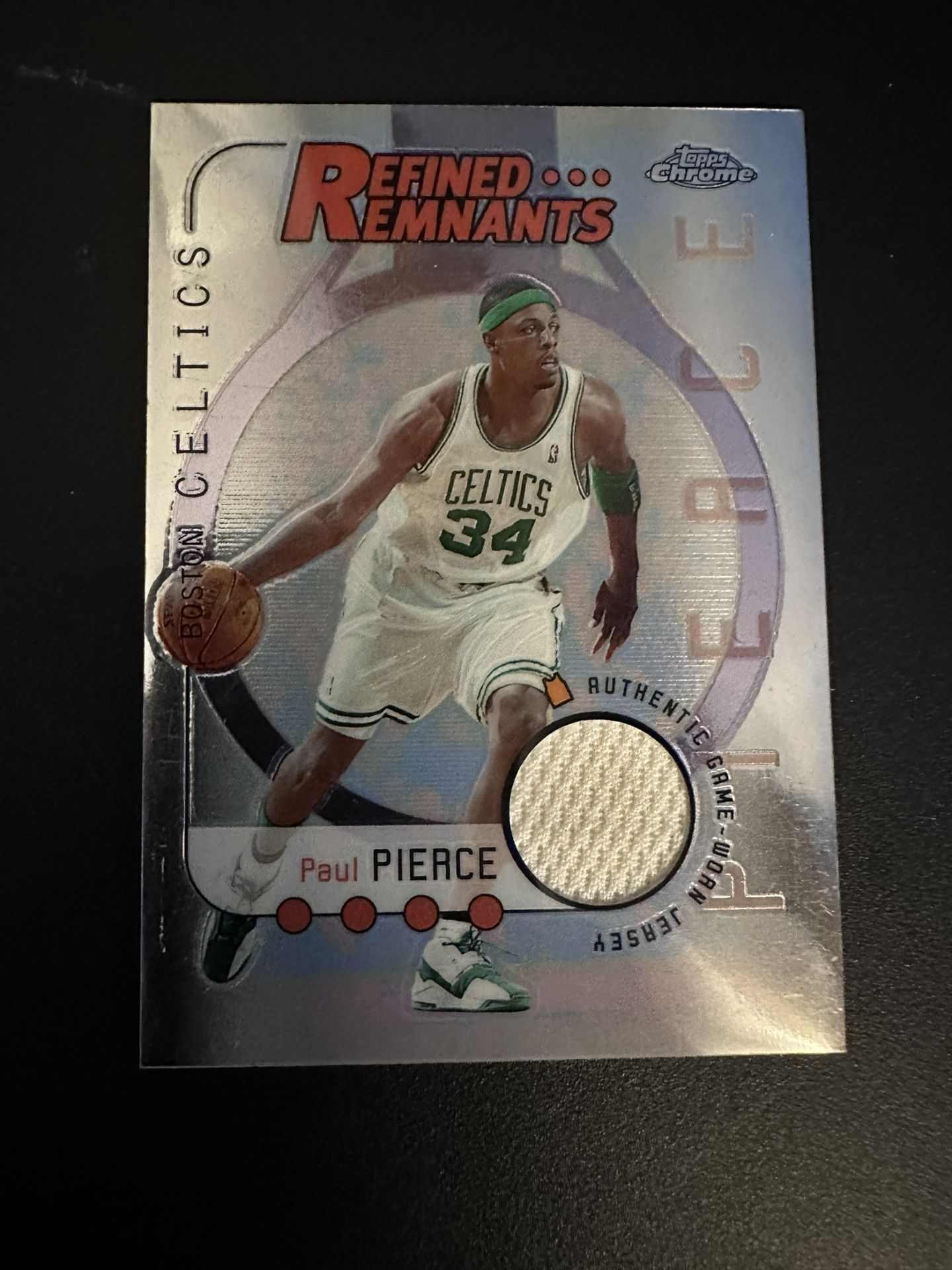 Topps Chrome Paul Pierce Game Worn Jersey Card