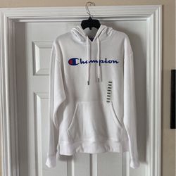 Mens White Champion Sweatshirt Brand New With Tags