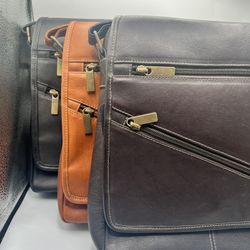 Leather Squared Bag Made With Mola - Large