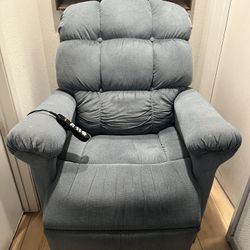 Light Blue Reclining Chair