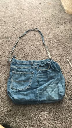 denim bag upcycled handmade