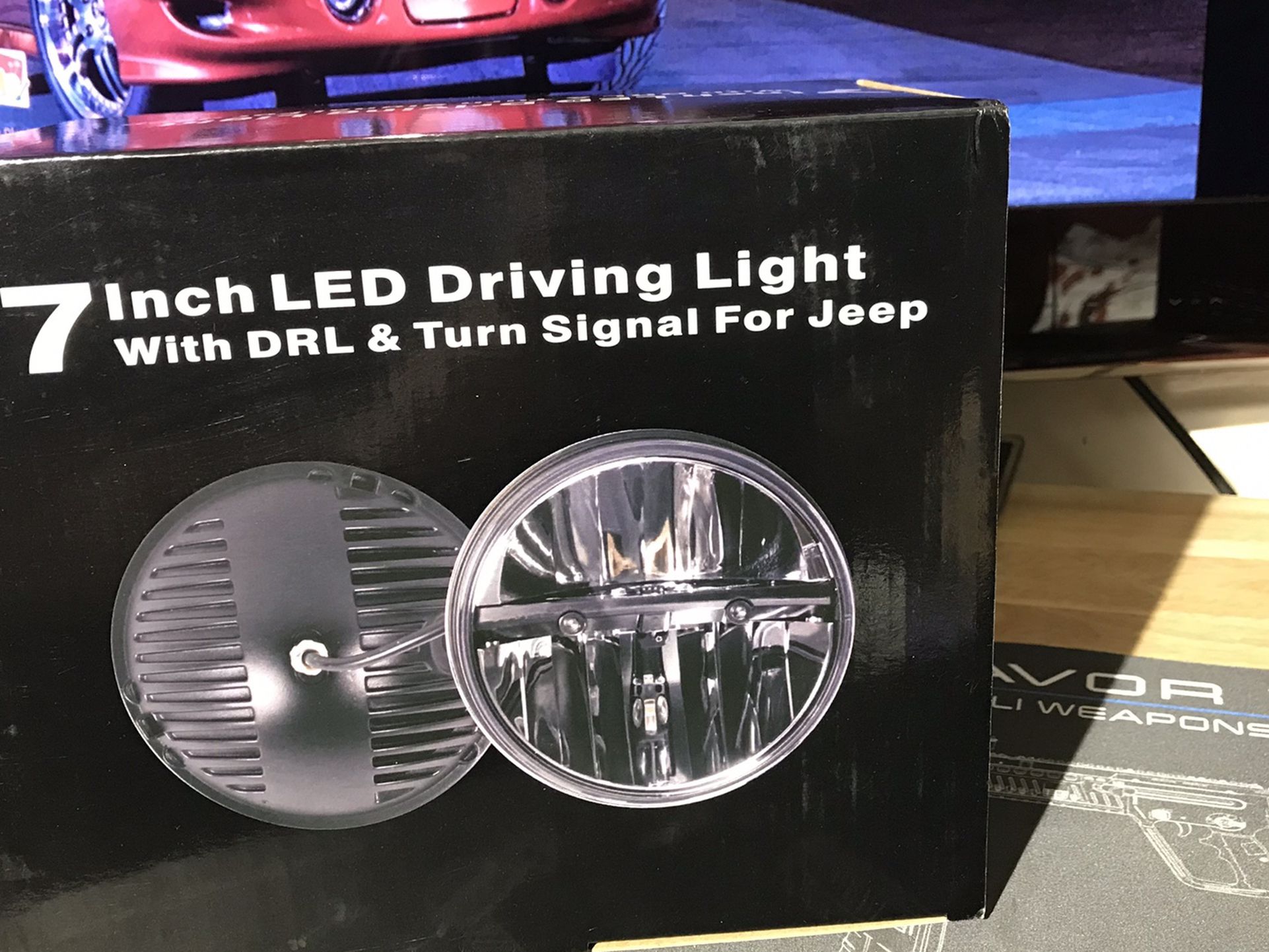 7 Inch Led Headlight Driving 6000k Hi/lo Beam Options
