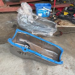Oil Pan New 305 Small Block Chevy One Bolt Main Seal