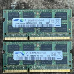 Samsung 2GB 2Rx8 PC3-10600S DDR3-1333MHz Laptop Memory M471B5673FH0-CF8