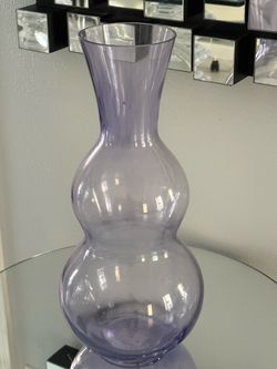 Art Vase, Purple, Translucent 17”
