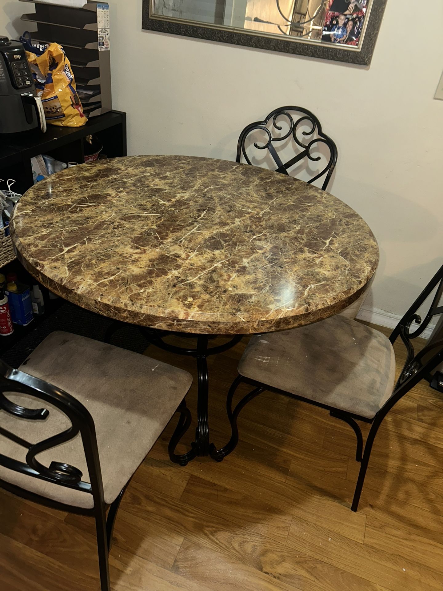 Faux Marble Kitchen Table