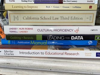 CSUSM Masters Educational Admin. Course Textbooks