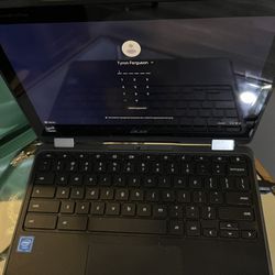Black Acer Chromebook Touchscreen Laptop