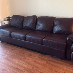 Leather Sofa And Recliner