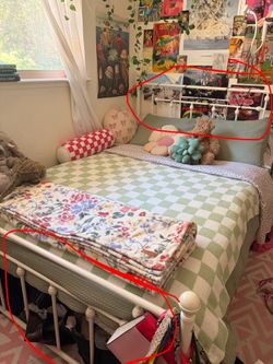 Full size bed and mattress