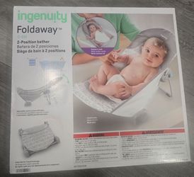 Foldaway bathtub