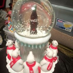 Vintage Coca-Cola Snow Globe 