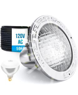 120V 10-Inch Waterproof Pool Light for Inground Pools – IP68 Rated, Includes 2 X