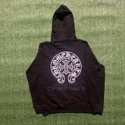 Chrome Hearts Hoodie With Metal Piece  
