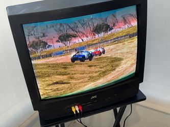 JVC AV-20320 20" CRT Color TV Retro Gaming Tested Works