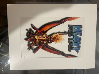 Vintage Heavy Metal sercirel print