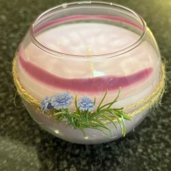 Lavender Colored Candle 