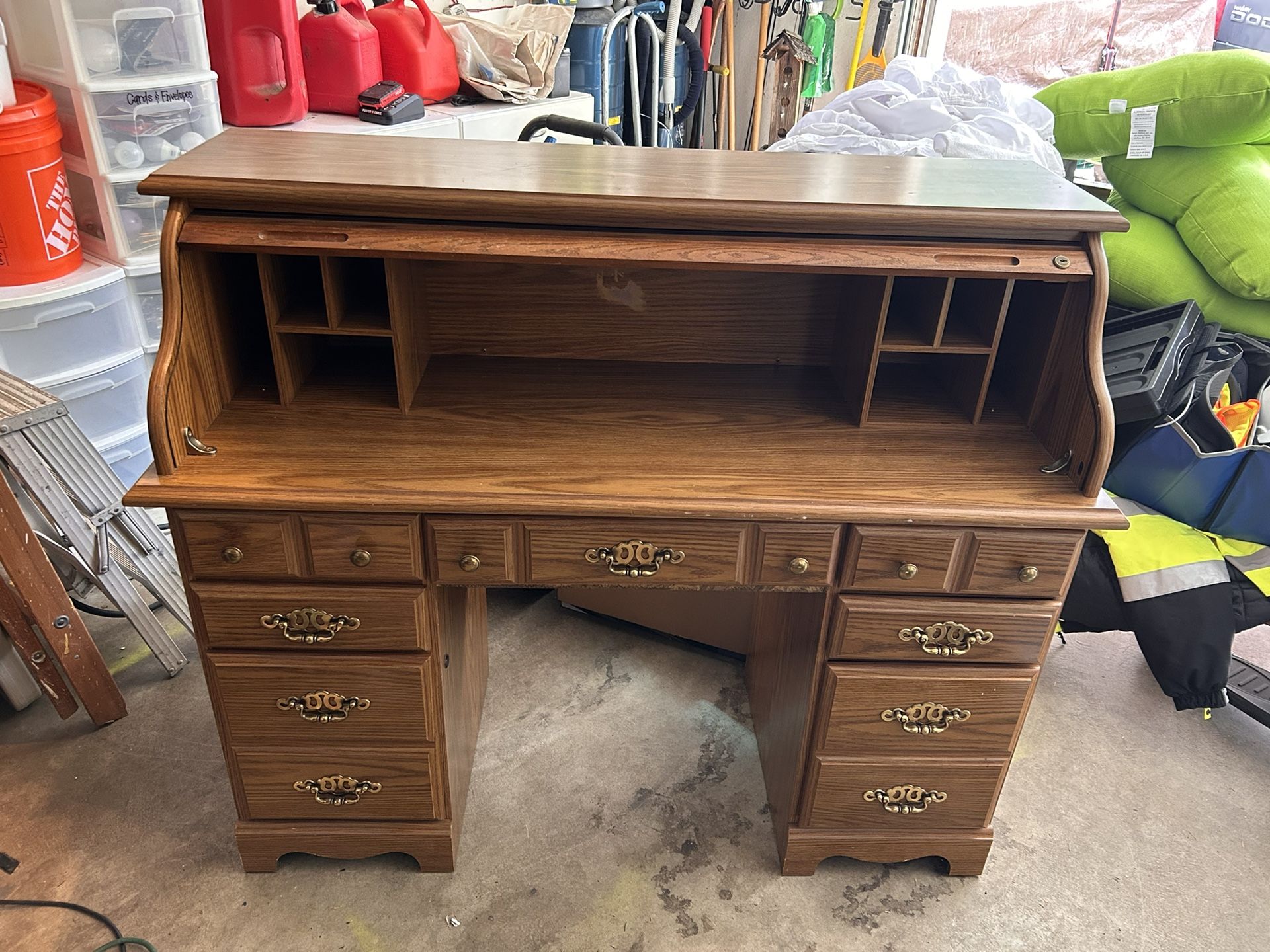 Vintage Roll Top Desk