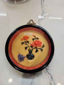 Chinese 3D Floral Wall Plaque – Autumn