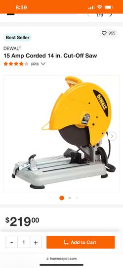 DEWALT 15 Amp Corded 14 in. Cut-Off 