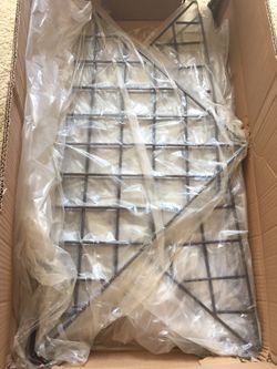 Gridwall Triangular Shelf, Black, Metal Econoco BLKS/90 24" x 34 1/2"