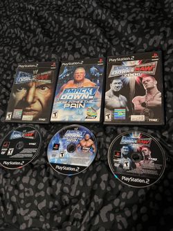 Ps2 PlayStation 2 video games wwe smackDown vs raw no manuals $40 firm for all 3