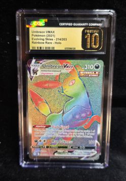 Umbreon VMAX Rainbow Rare Holo CGC Pristine 10