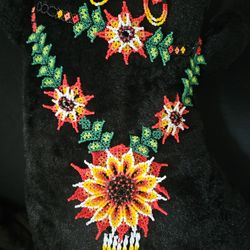 Set De Collar Aretes Y Pulcera Artesanales Hechos A Mano