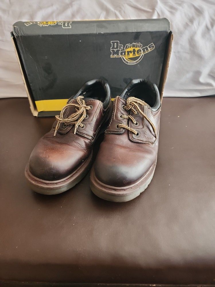 Rare Dr Martens Brown 8424 Made In ENGLAND