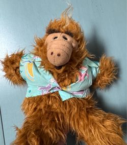Vintage 1988 ALF Plush Hand Puppet Hawaiian Resort Shirt Style just $7