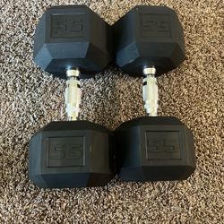 55 Lb Dumbbell Pair