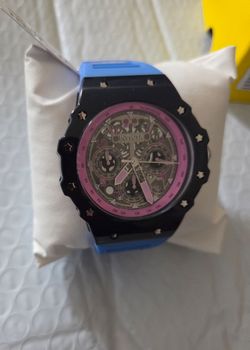 Invicta Black Pink Blue Chronograph Watch
