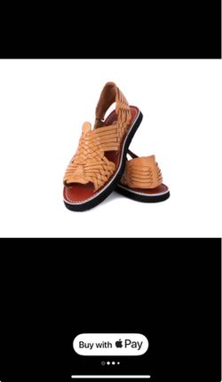 Woven Leather Huarache Sandals