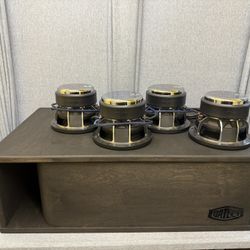 Gately Audio Subwoofer Enclosure W 4 DC Audio 8" M3 Subwoofers  