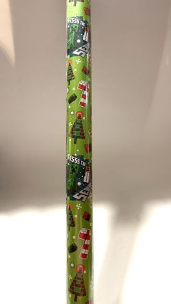 Minecraft Christmas Wrapping Paper 