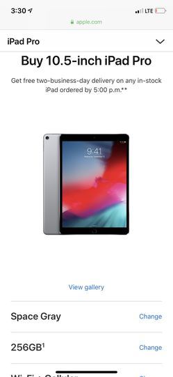 10.5-inch iPad Pro 256GB