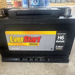 H6 Everstart Battery W 3yr Replacement 