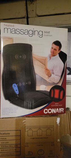 New Conair Heated Massaging Seat Cushion