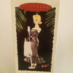 Christmas Hallmark Keepsake Barbie Solo In the Spotlight Ornament 4.5" Tall. Xmas O